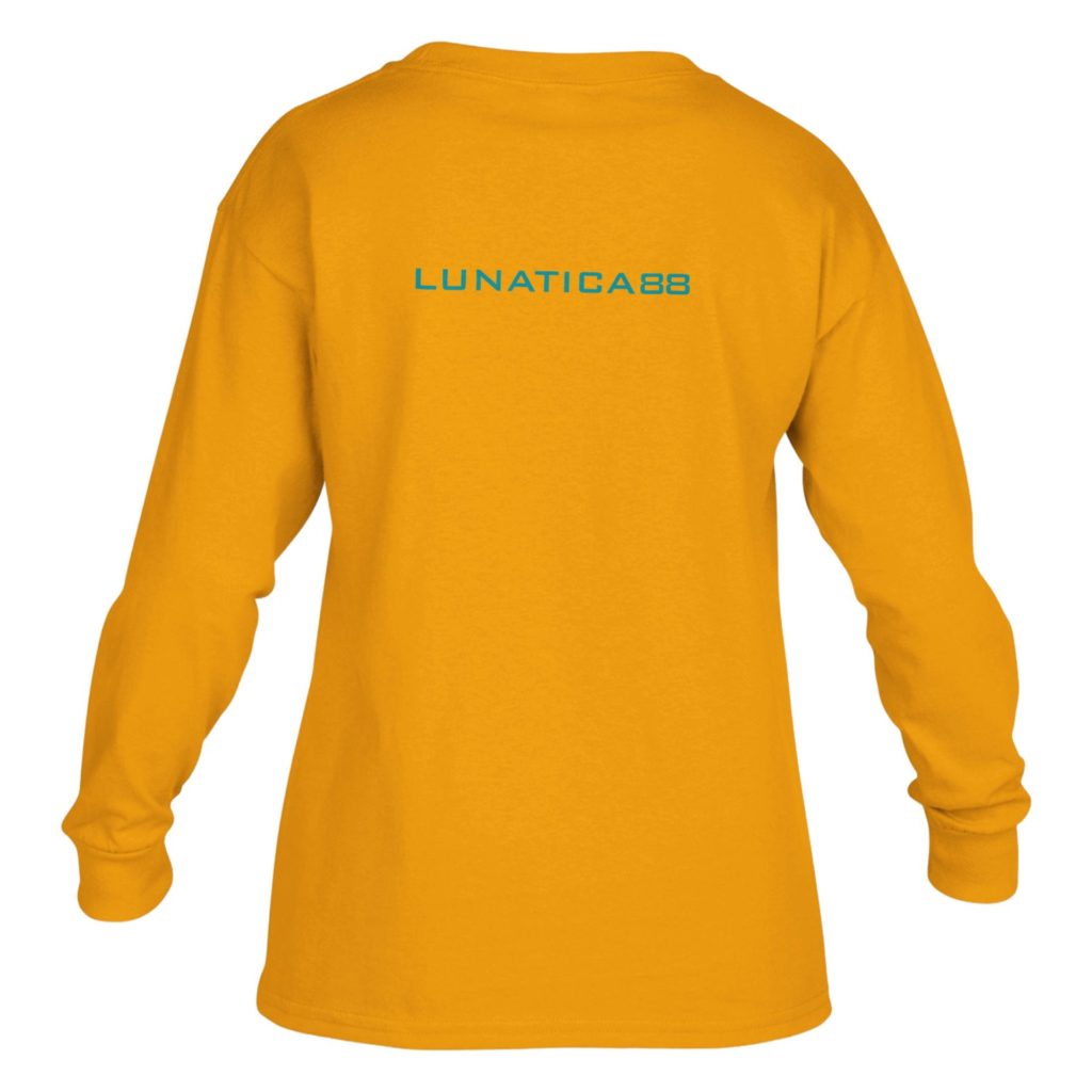 LUNATICA88 – LONGSLEEVETSHIRT for KIDS Back Style キッズ用長袖Tシャツ　イエロー